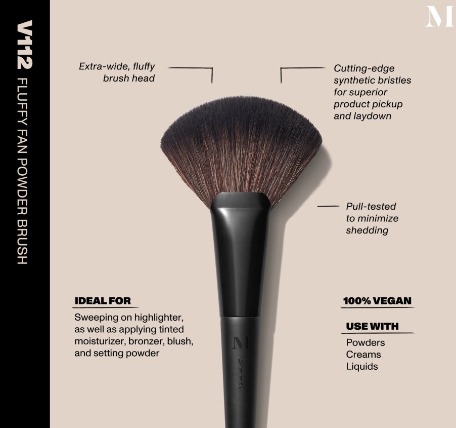 Brushes & Tools Morphe Vegan Brushes | V112 - Fluffy Fan Powder Brush