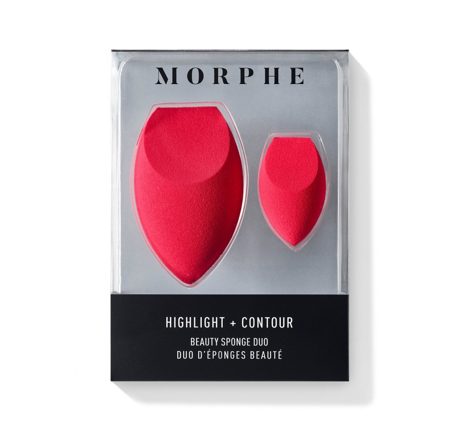 Brushes & Tools Morphe Sponges & Applicators | Highlight + Contour Beauty Sponge Duo