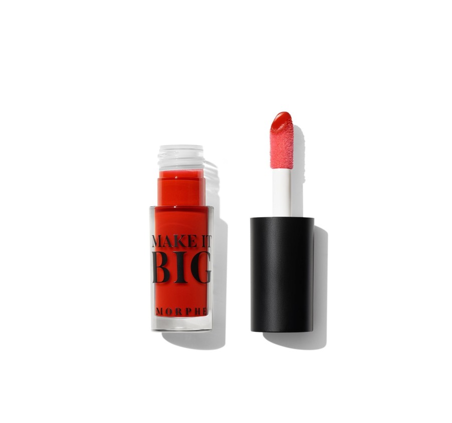 Makeup Morphe Lip Gloss | Make It Big Plumping Lip Gloss- Haute Red