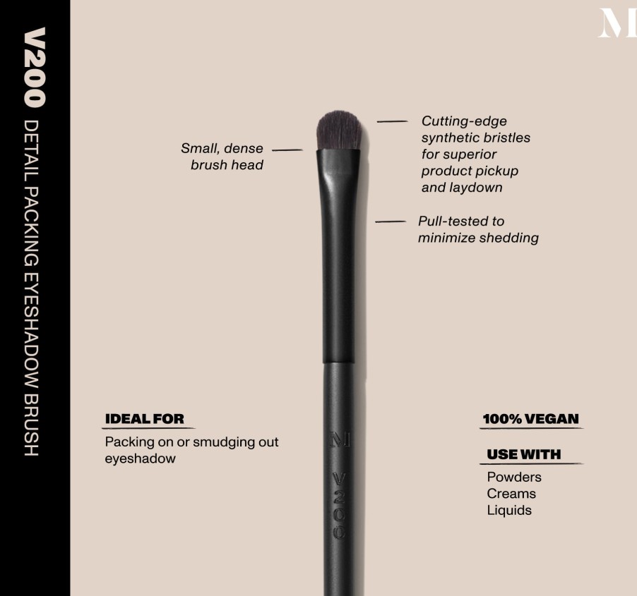 Brushes & Tools Morphe Vegan Brushes | V200 - Detail Packing Eyeshadow Brush