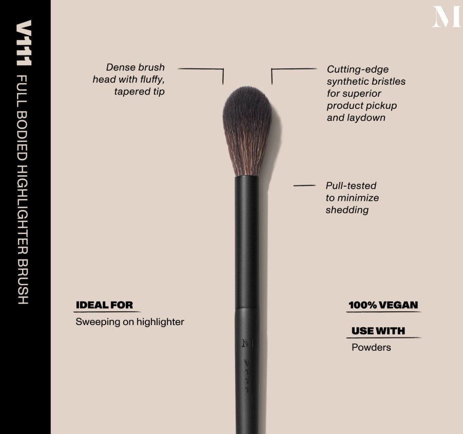 Brushes & Tools Morphe Vegan Brushes | V111 - Full Bodied Highlighter Brush