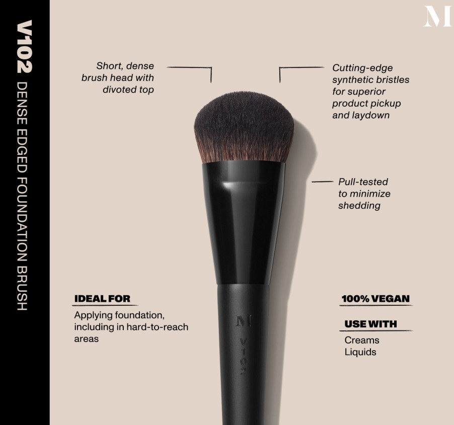 Brushes & Tools Morphe Vegan Brushes | V102 - Dense Edged Foundation Brush