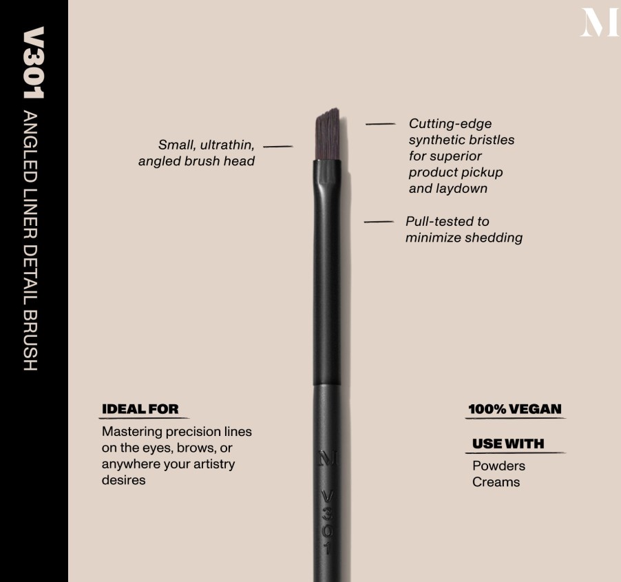 Brushes & Tools Morphe Vegan Brushes | V301 - Angled Liner Detail Brush